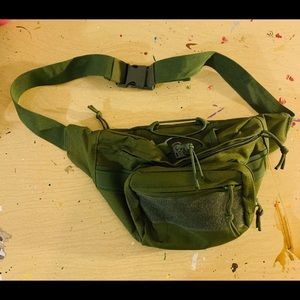 Olive Green Utility Fanny Pack